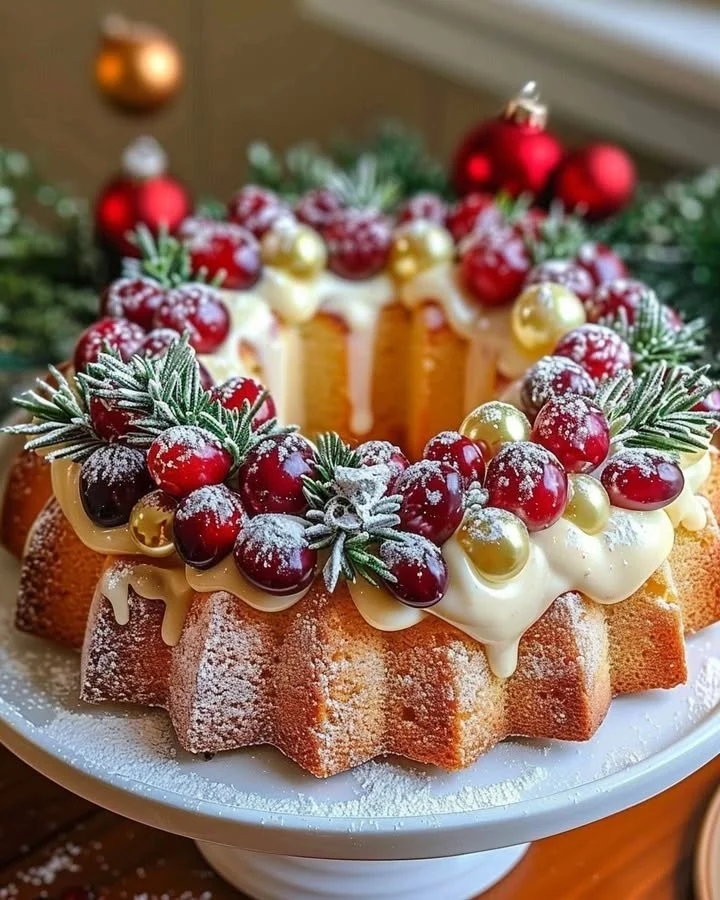 Christmas Wreath Cake