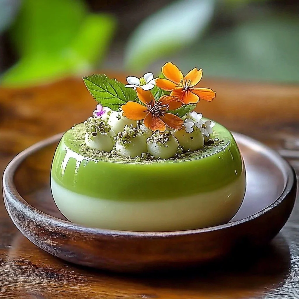 Coconut Matcha Panna Cotta