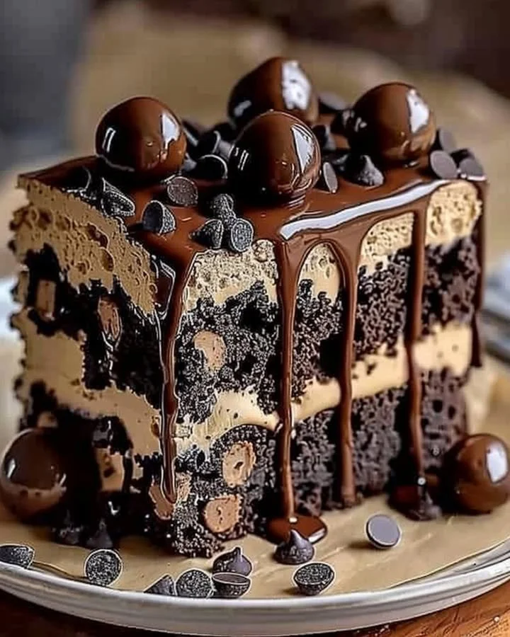 Cookie Dough Brownie Dream Cake