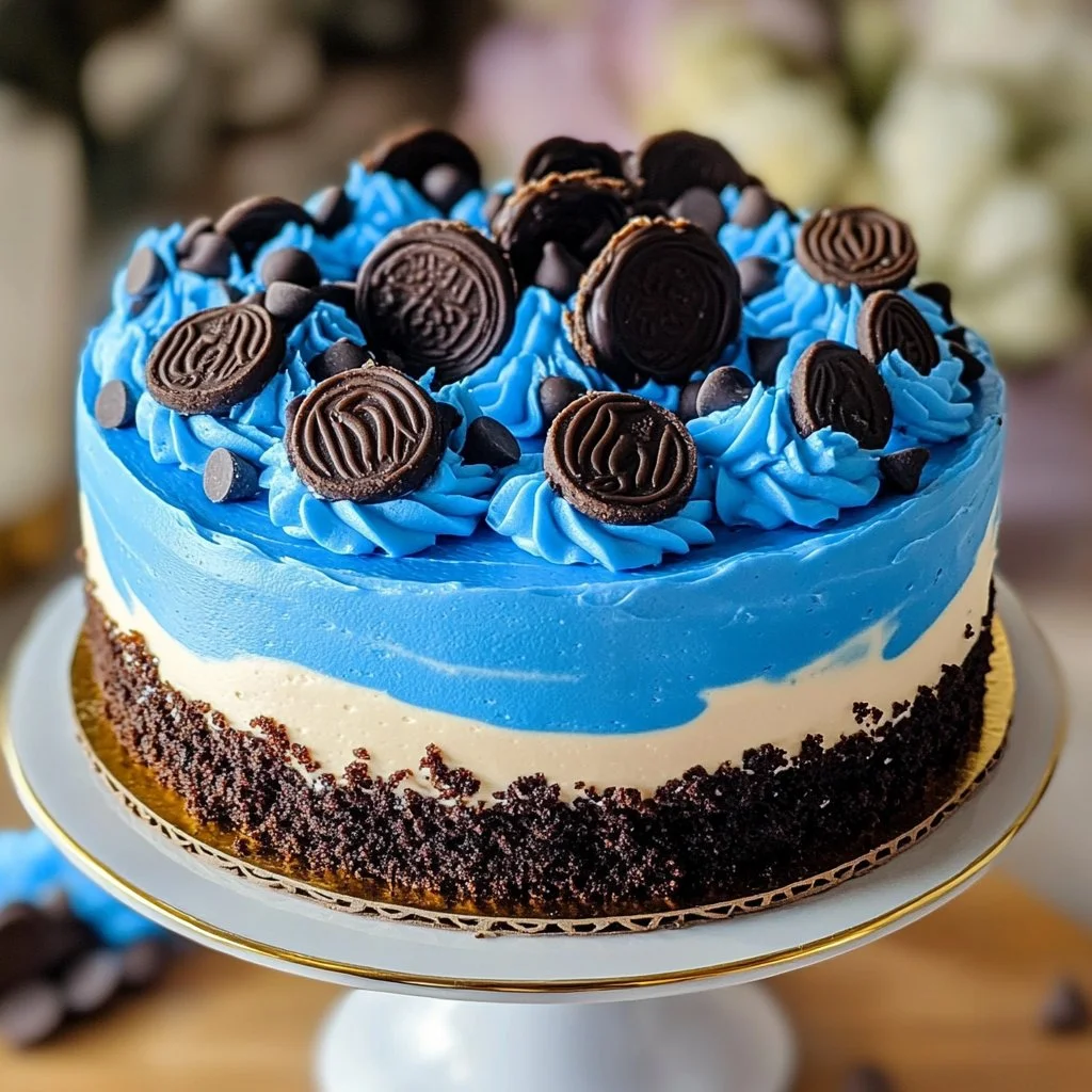 Cookie Monster Cheesecake