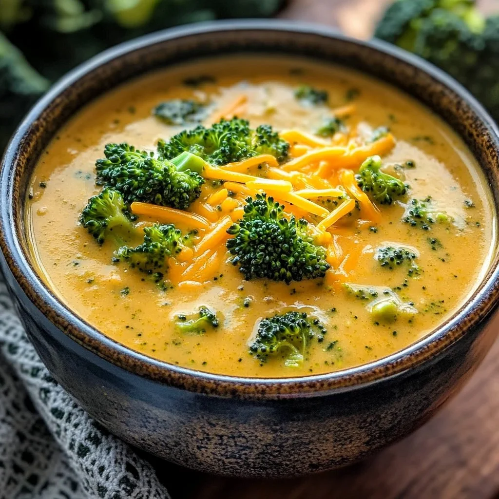 Creamy Crock Pot Broccoli Cheese Soup