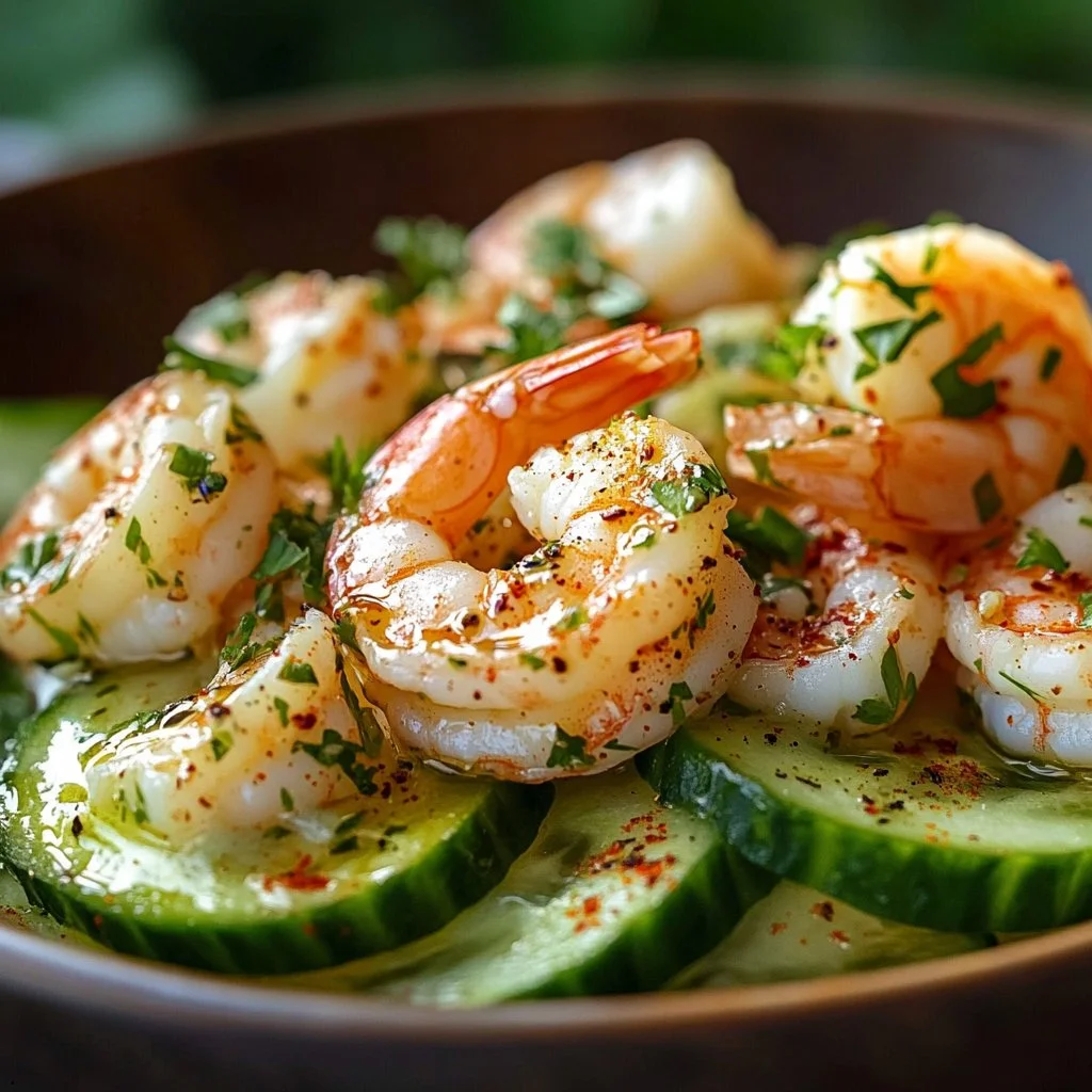 Creamy Cucumber Shrimp Salad