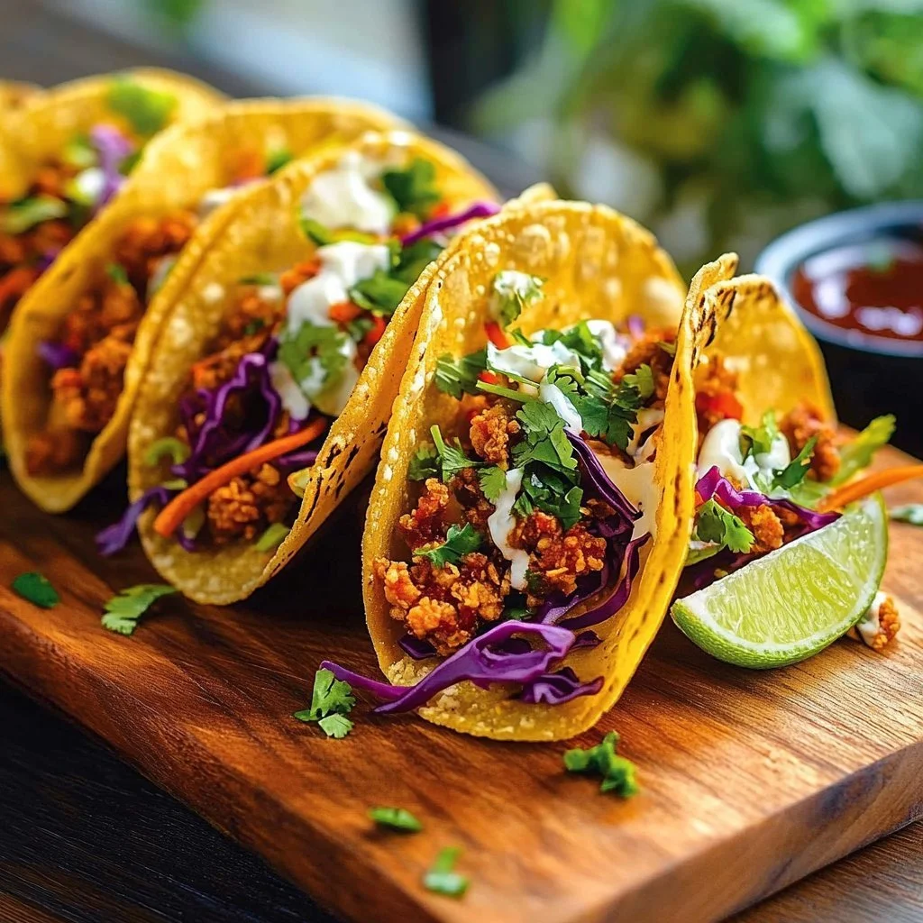 Crispy Chicken Wonton Tacos Recipe