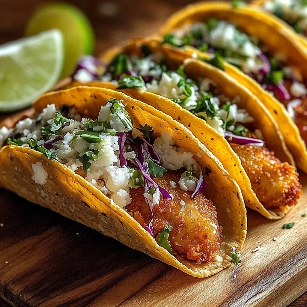 Crispy Ranch Chicken Tacos with Slaw