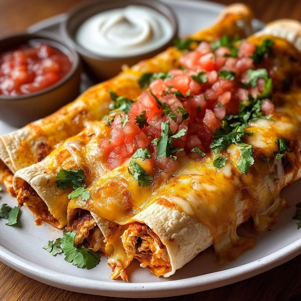 Crunchy Oven-Baked Chicken Taquitos
