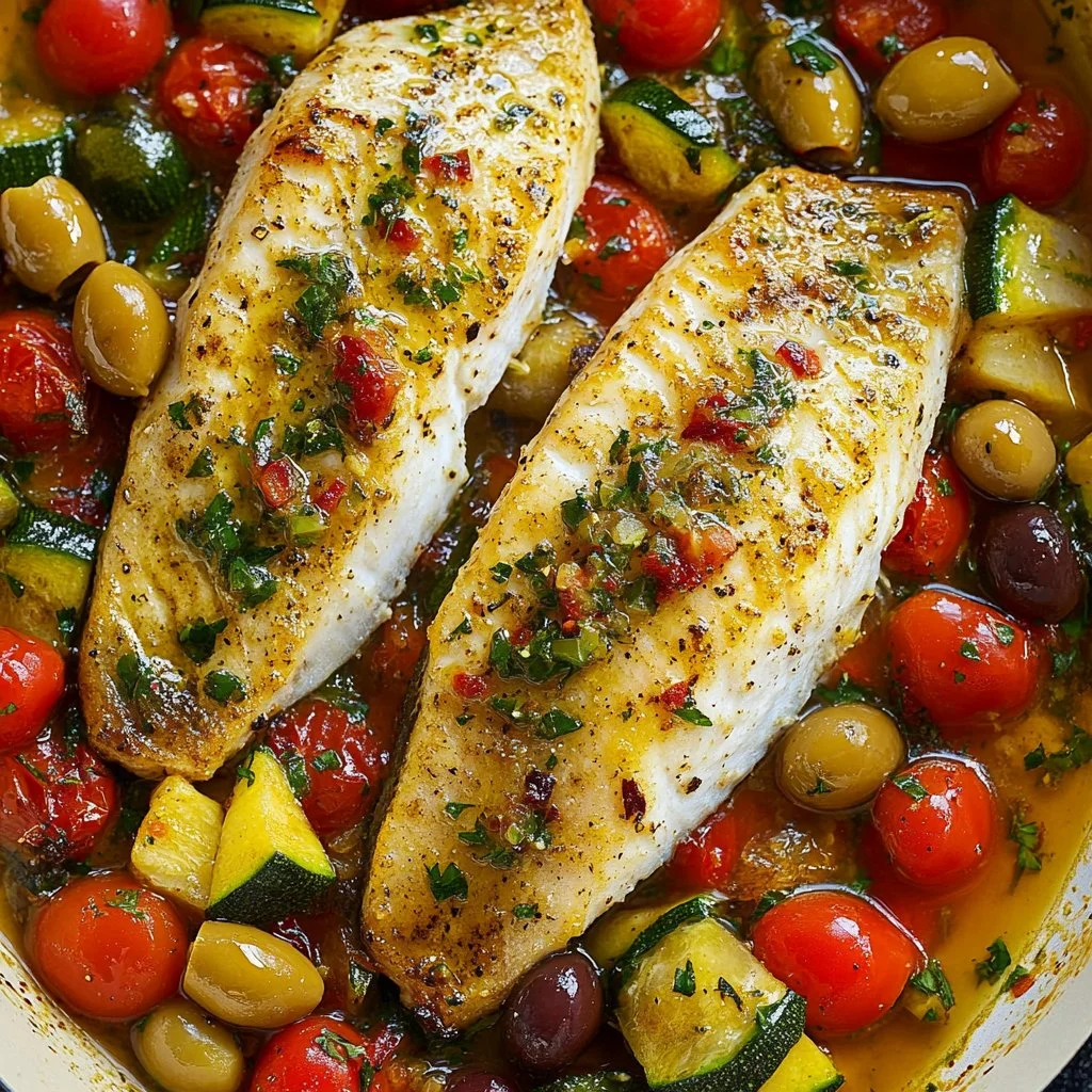 Easy Mediterranean Baked Fish