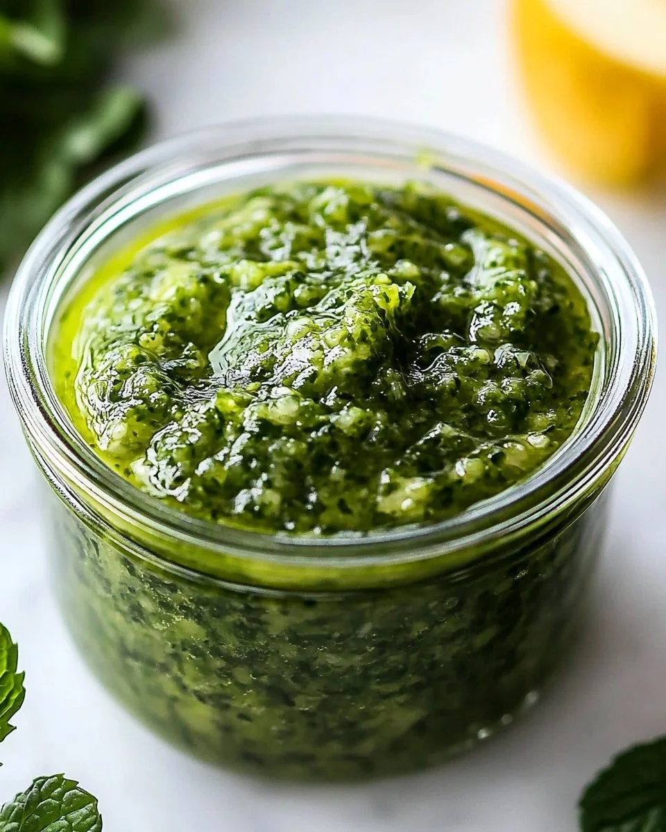 Easy Mint Apple Sauce From Scratch in a Jar