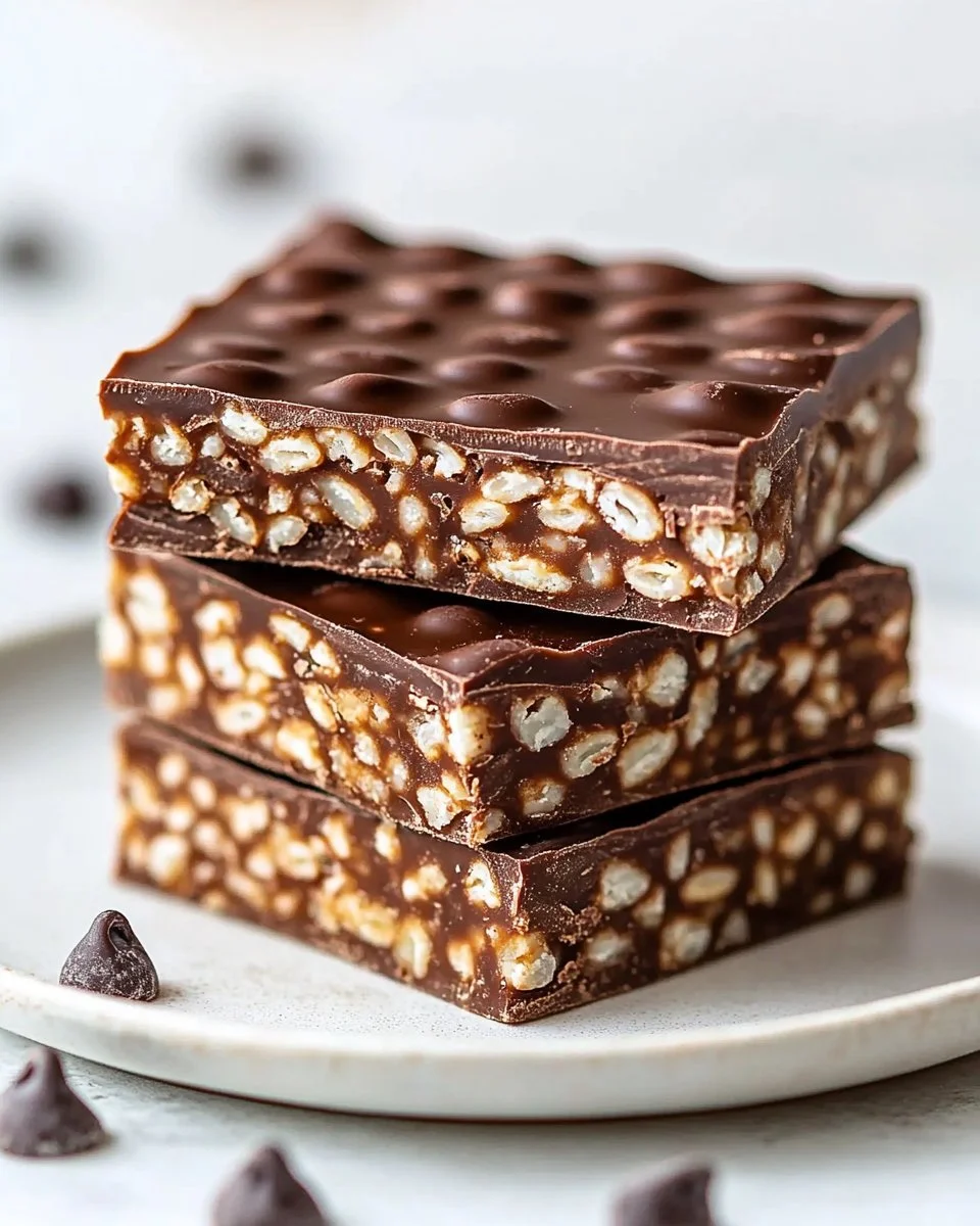 Easy No-Bake Chocolate Crunch Bars