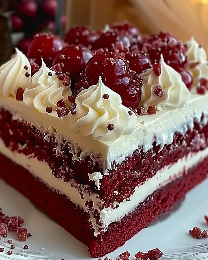 Festive Red Velvet Cake