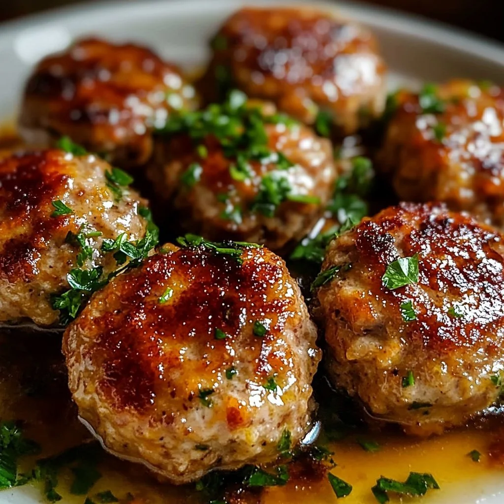 Garlic Parmesan Chicken Meatloaves