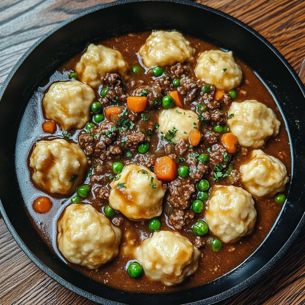 Ground Beef and Dumplings