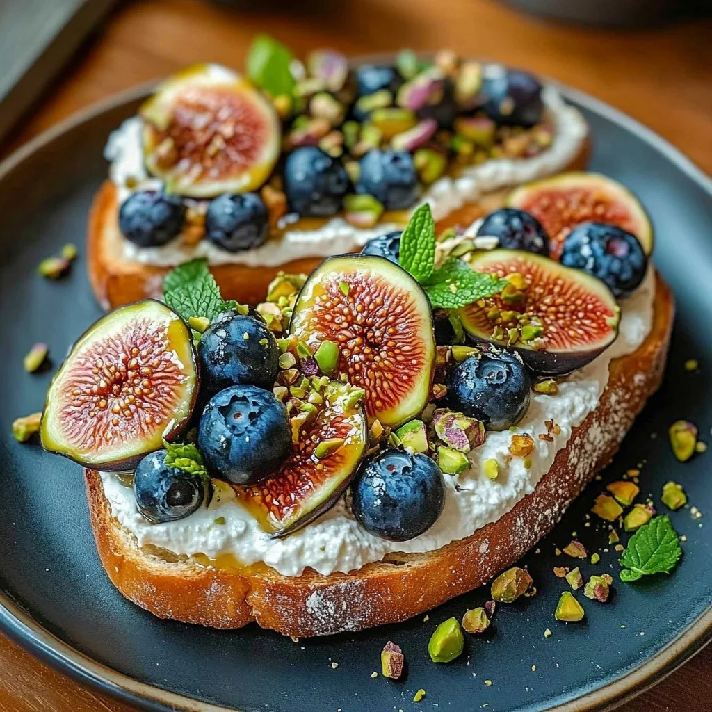 Honey Drizzled Ricotta Toast