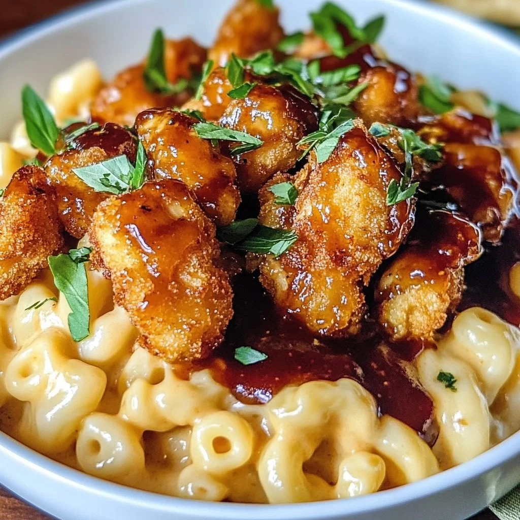 Honey Pepper Chicken Mac & Cheese