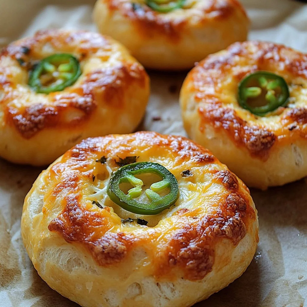 Jalapeno Cheddar Yogurt Bagels