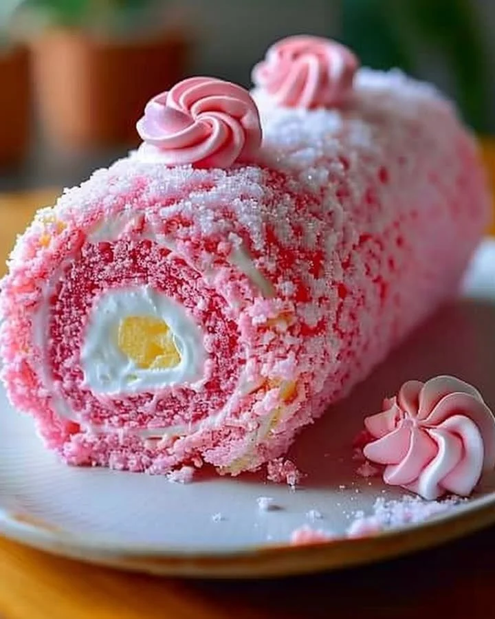 Japanese Cotton Candy Swiss Cake Roll
