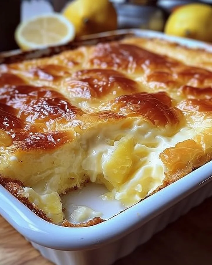 Lemon Cream Cheese Dump Cake