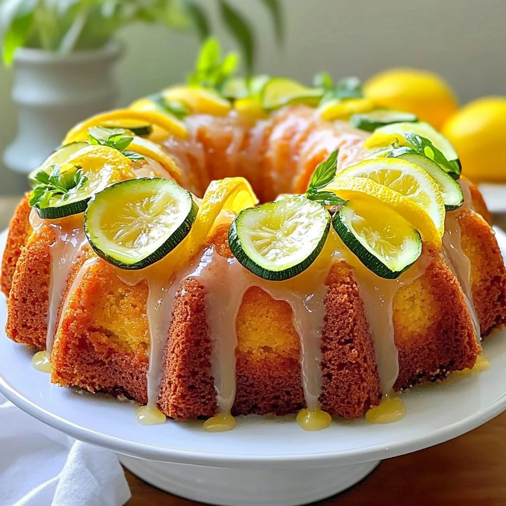 Lemon Zucchini Bundt Cake