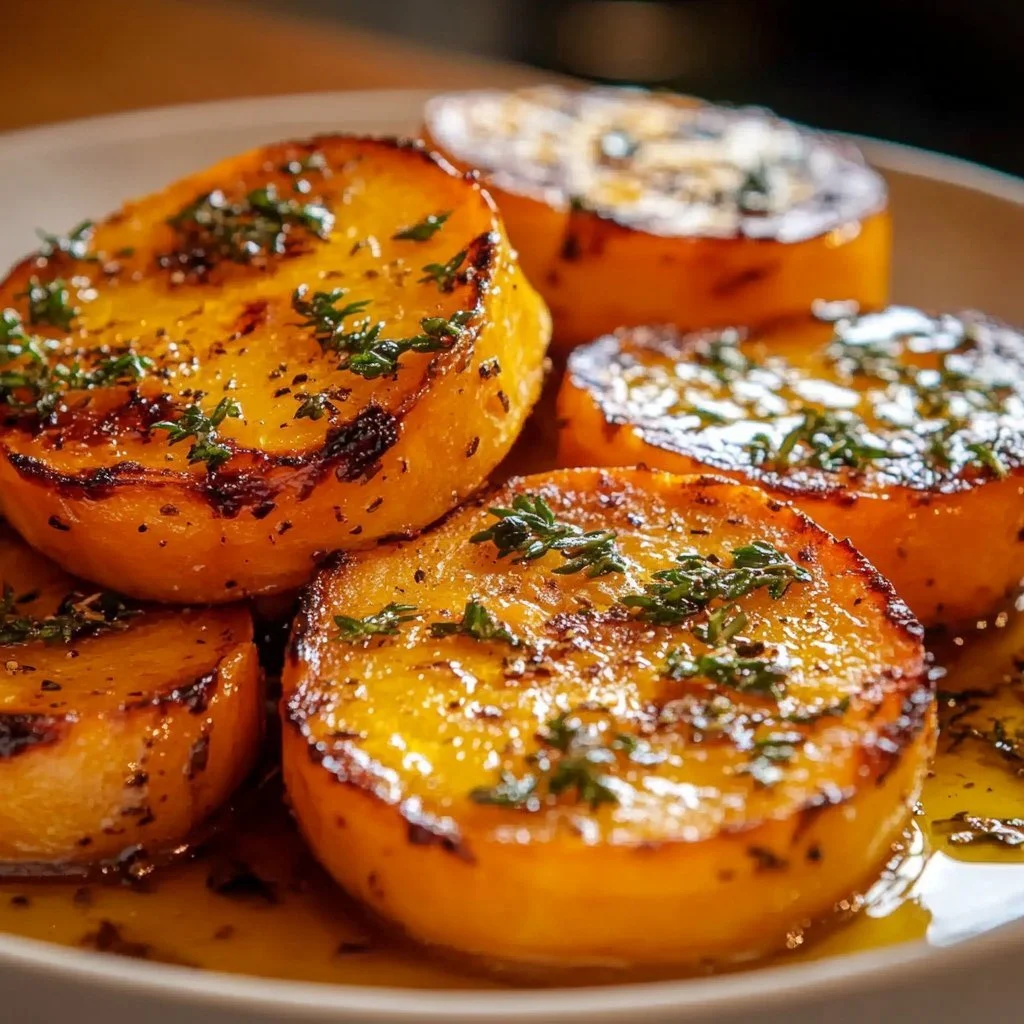 Maple Miso Glazed Sweet Potatoes