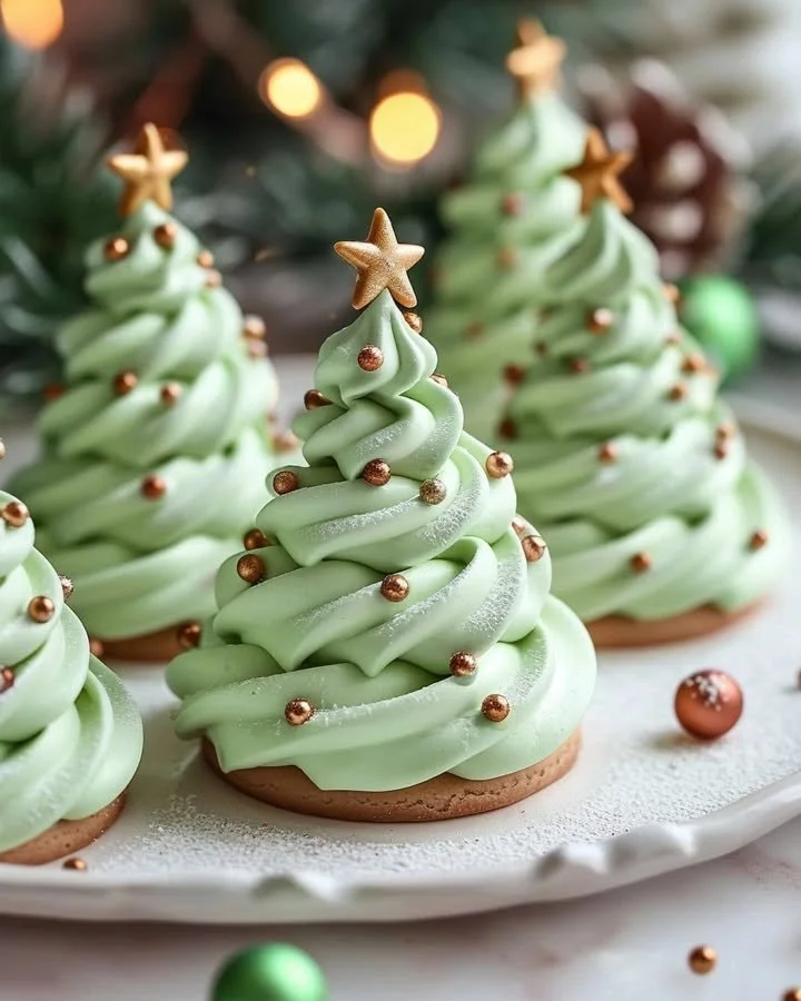 Meringue Christmas Trees