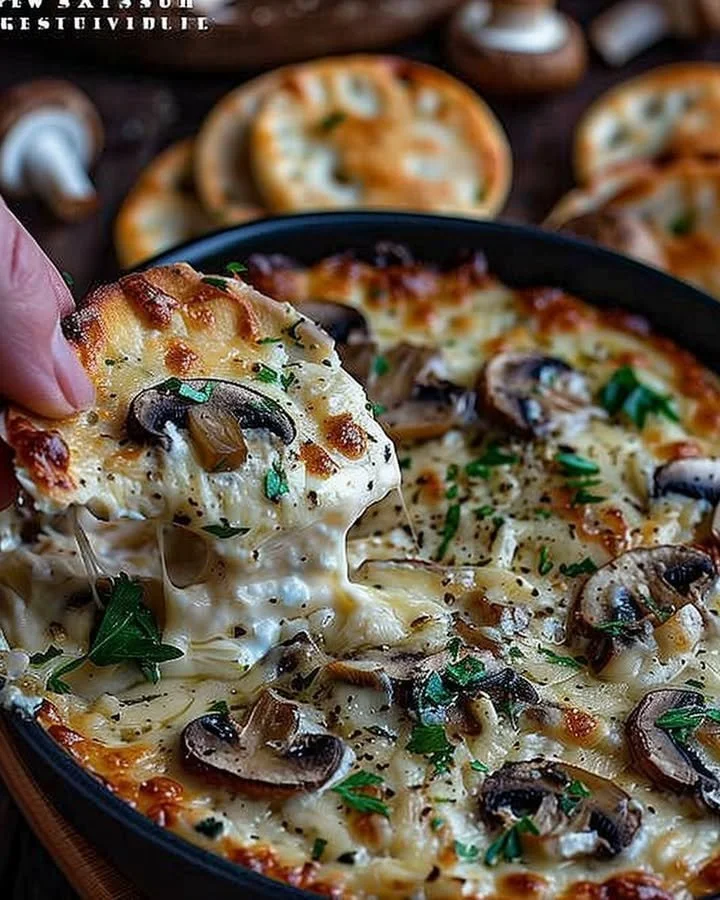 Mushroom Parmesan Dip