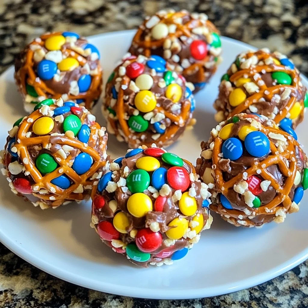 Peanut Butter Pretzel M&M’s Truffles