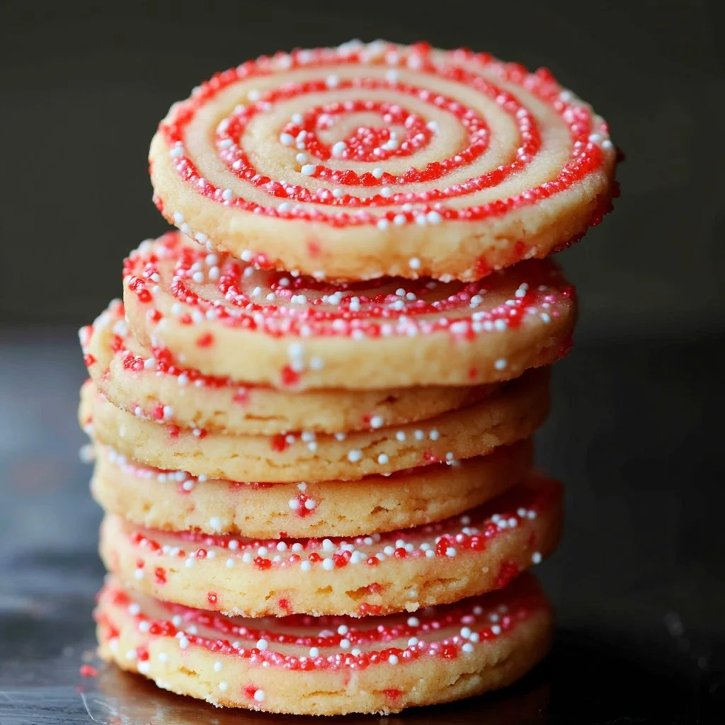 Pink Pinwheel Sugar Cookies