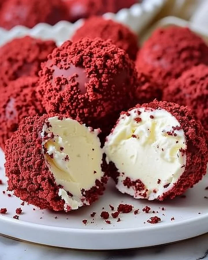 Red Velvet Cheesecake Bites