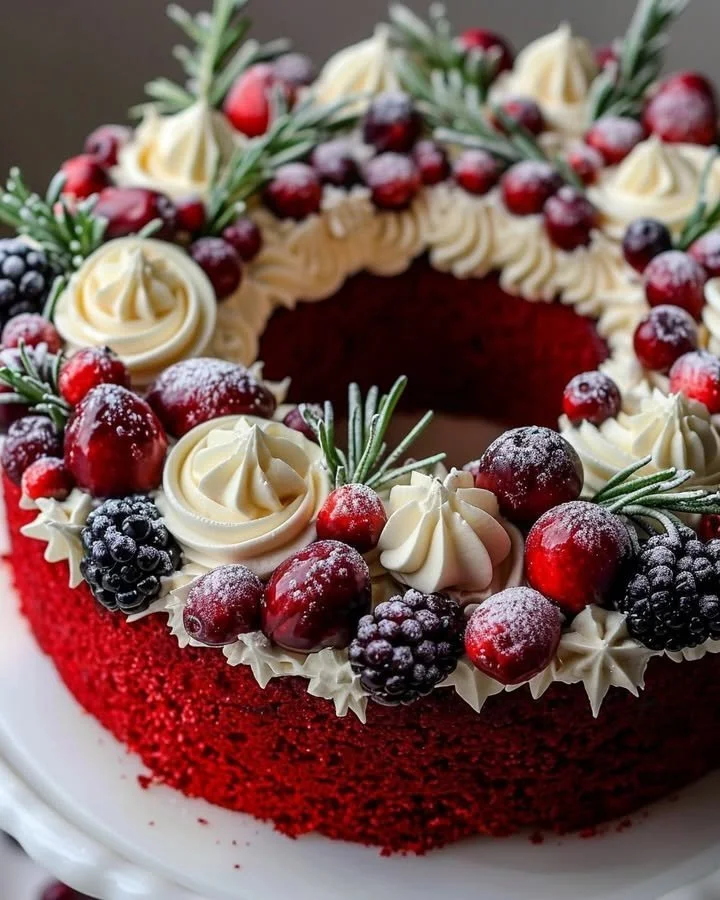 Red Velvet Wreath Cake