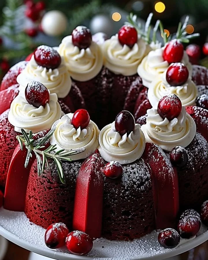 Red Velvet Wreath Cake
