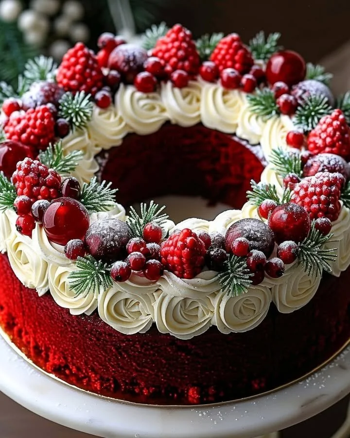 Red Velvet Wreath Cake