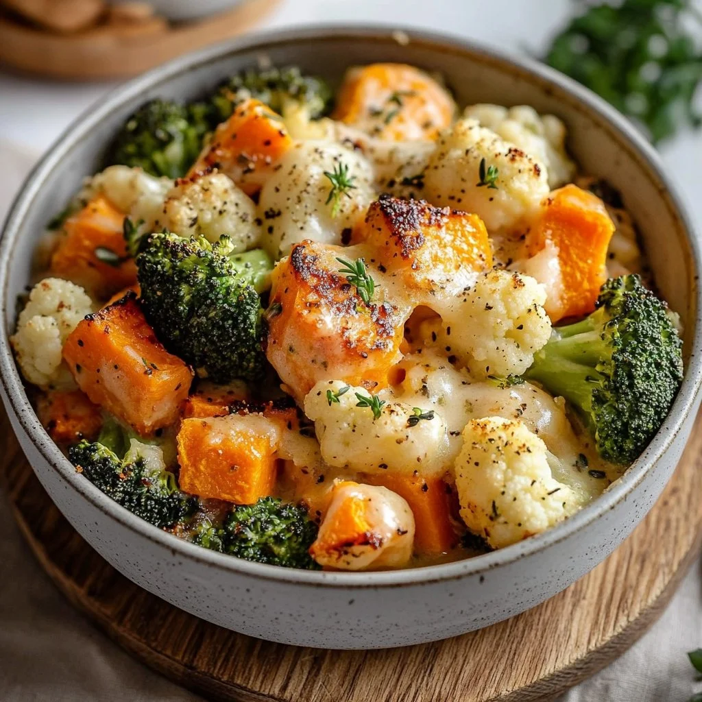 Rich Creamy Winter Vegetable Bake