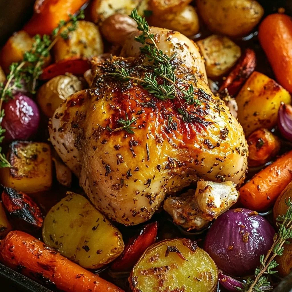 Roasted Garlic Chicken and Vegetables