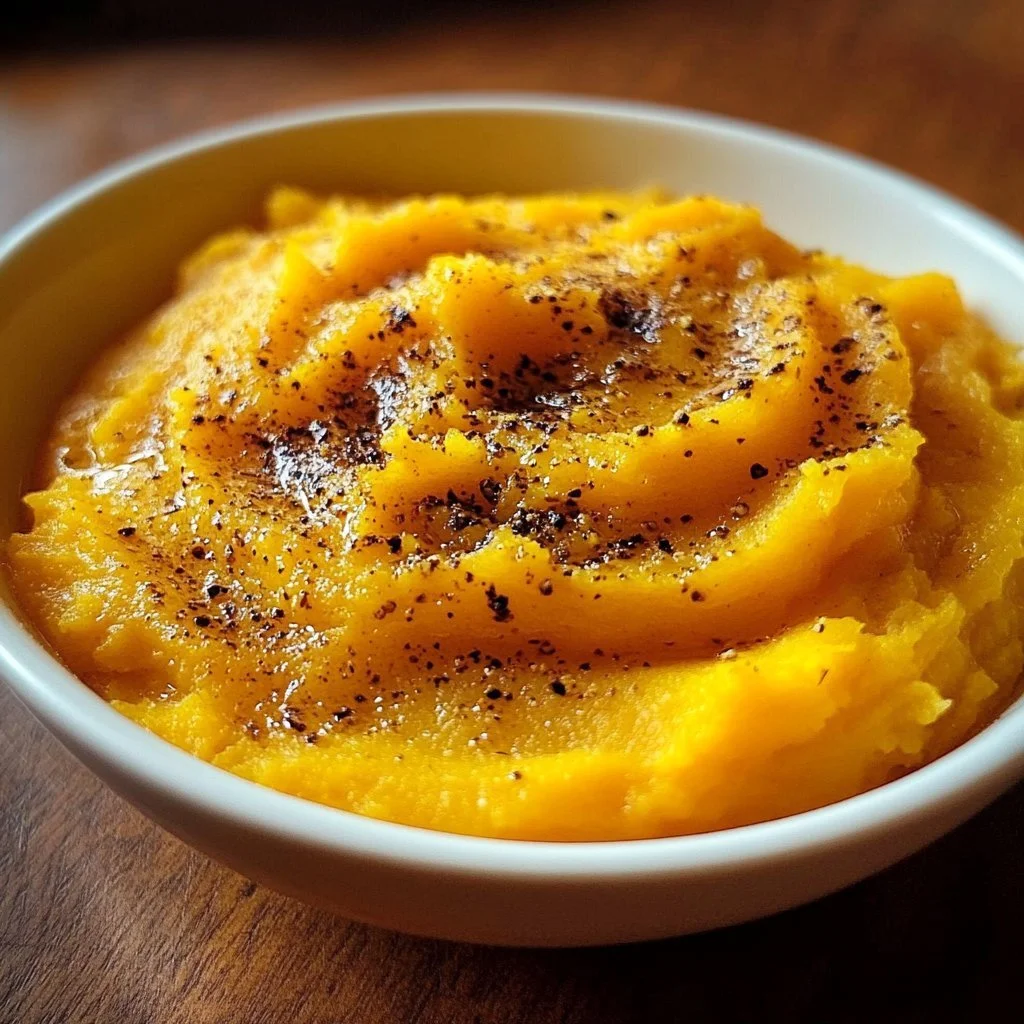 Roasted Garlic Mashed Butternut Squash