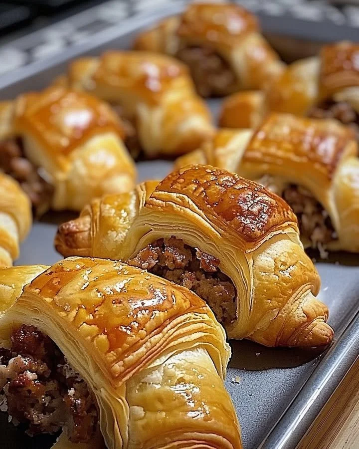 Rotel Sausage & Cream Cheese Crescents