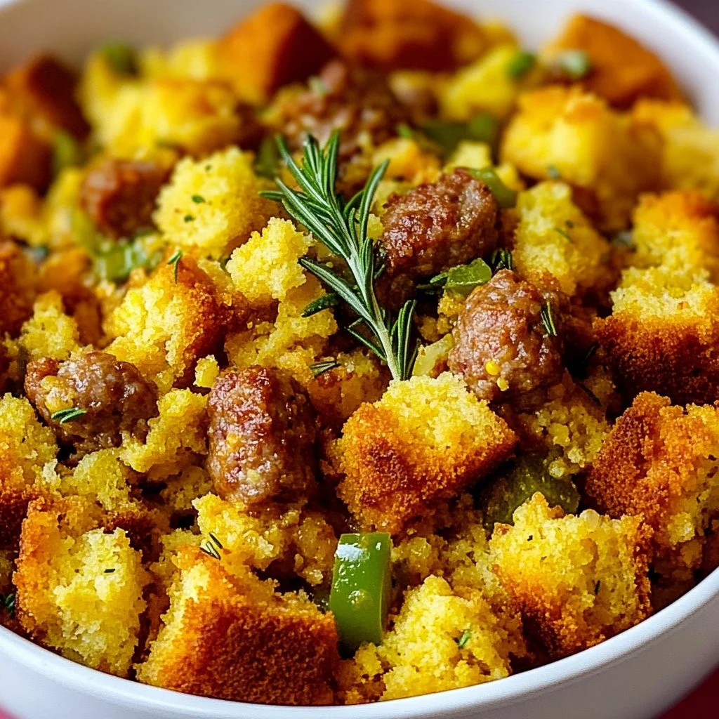 Sausage Southern Cornbread Stuffing