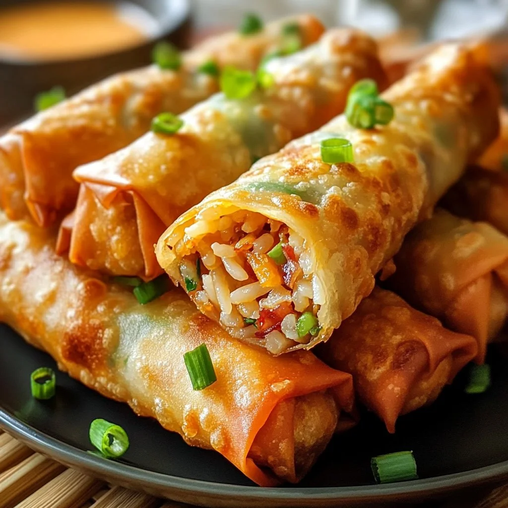 Savory Reuben Egg Rolls