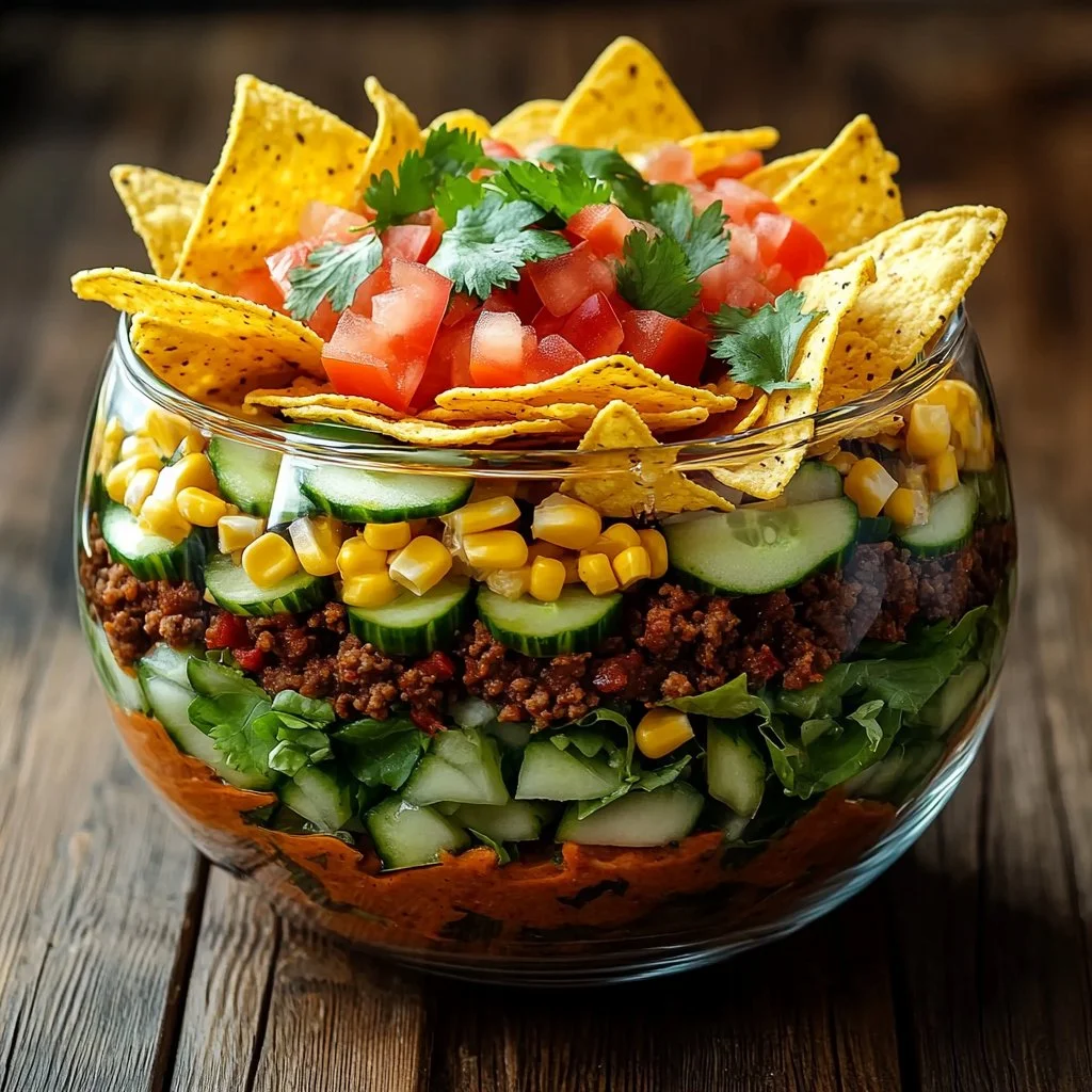 Seven-Layer Taco Salad Fiesta Bowl