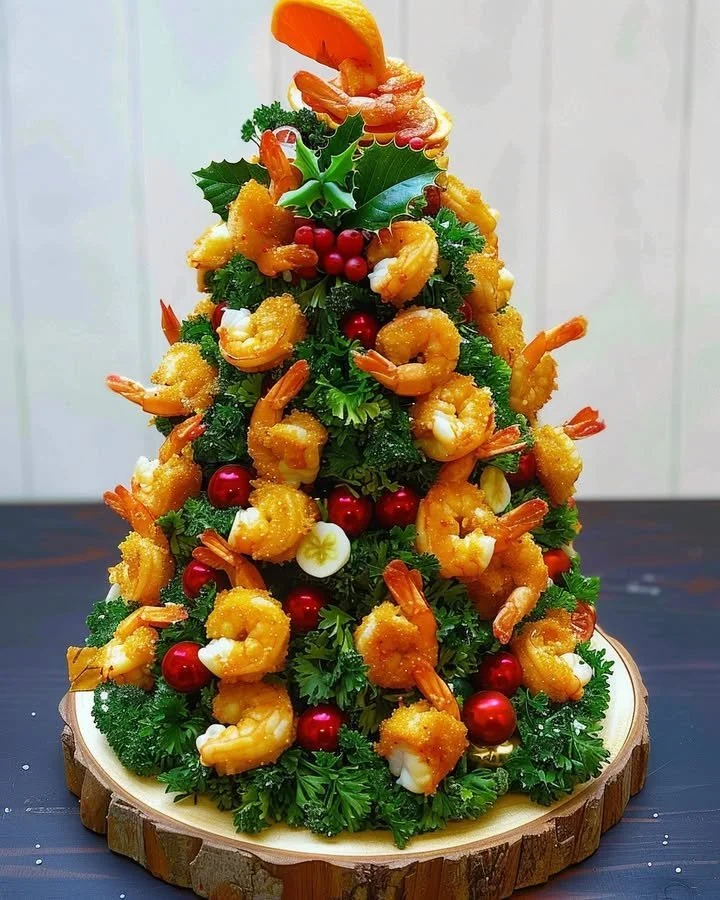 Shrimp Christmas Tree