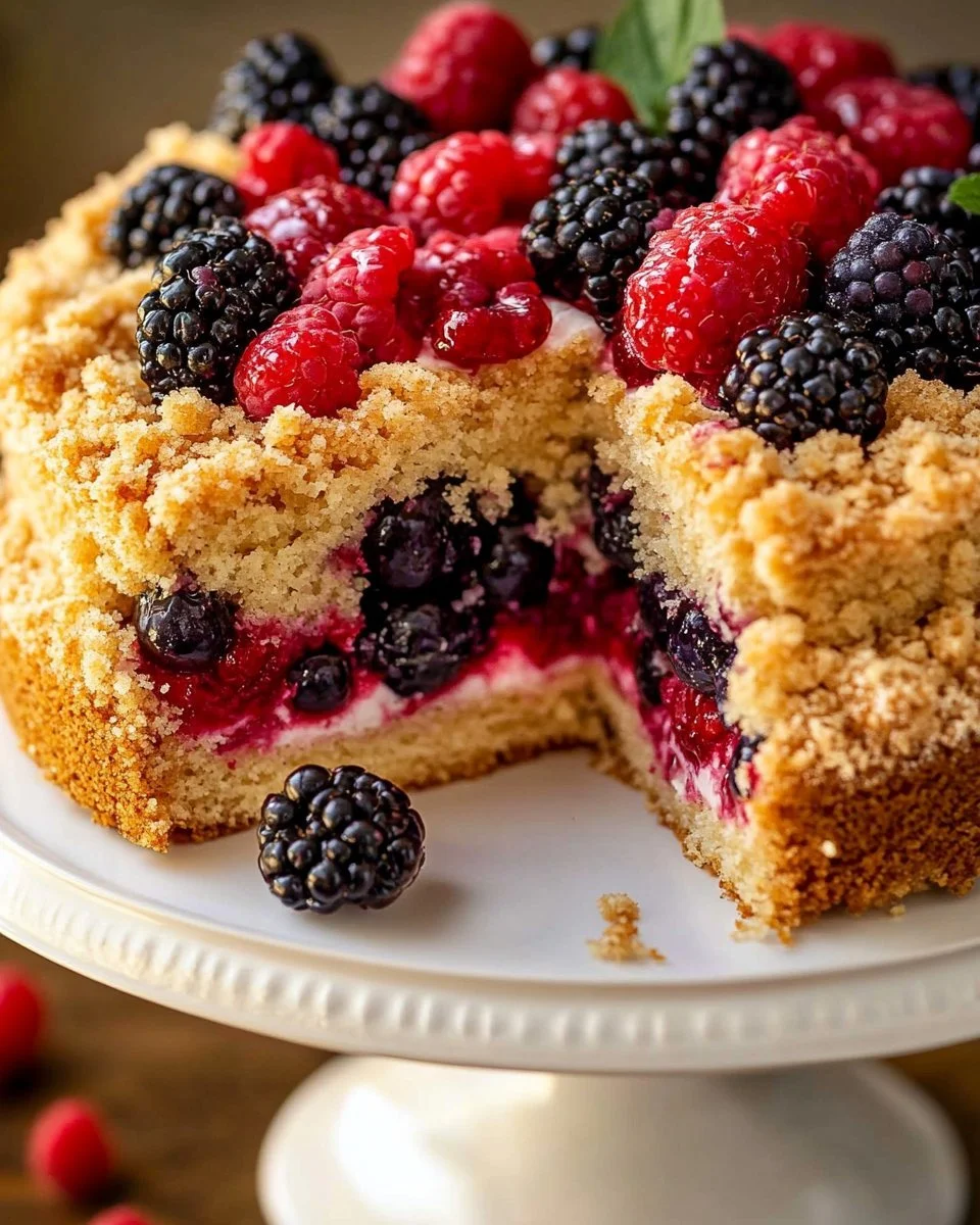 Simple Homemade Berry Cake