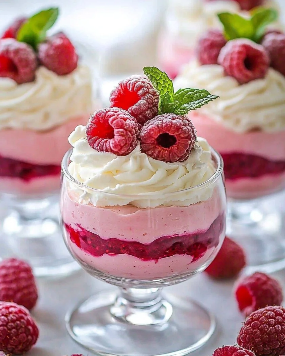 Simple Homemade Raspberry Mousse