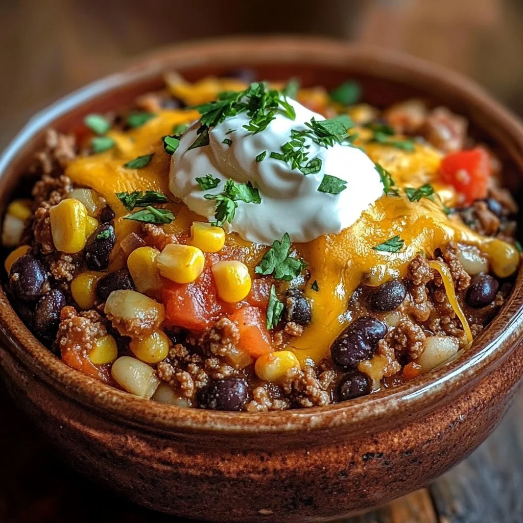 Slow Cooker Cowboy Casserole Delight