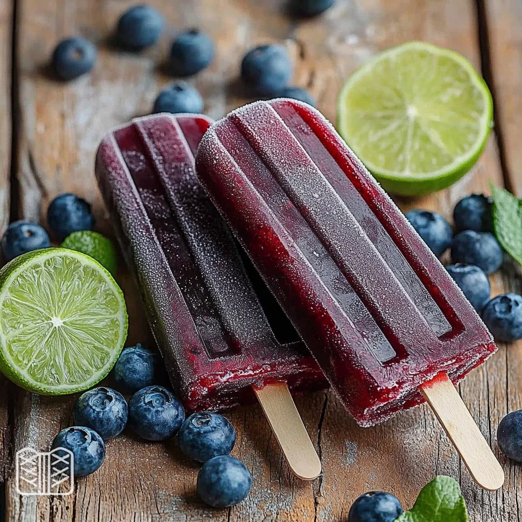 Spicy Blueberry Bliss Popsicles
