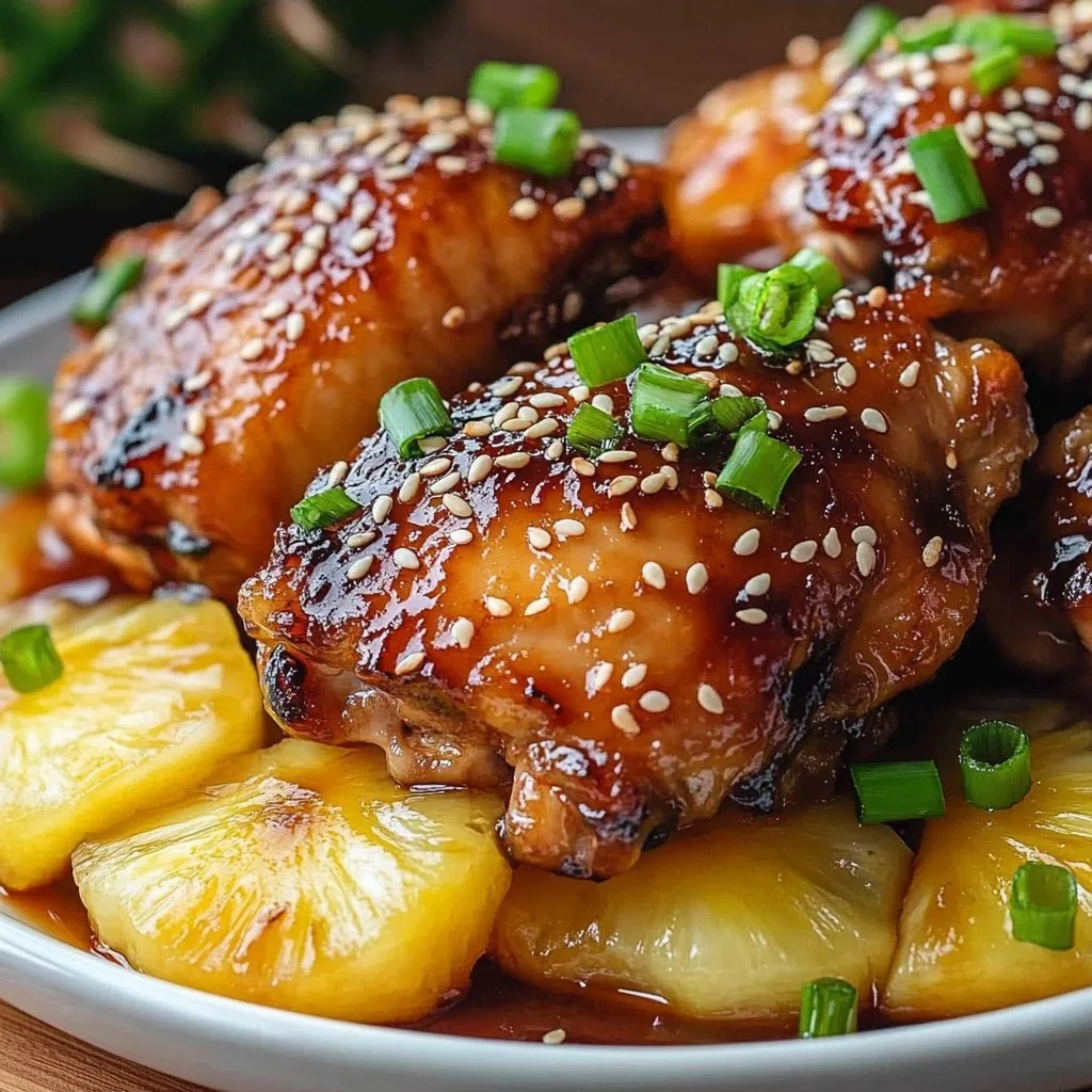 Sticky Teriyaki Pineapple Chicken