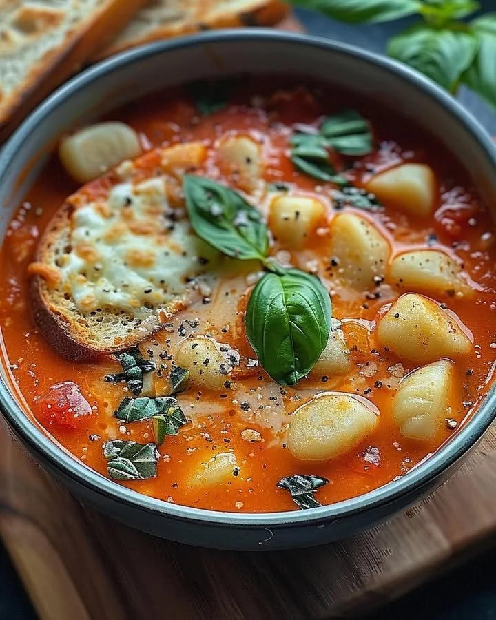 Tomato Basil Gnocchi Soup