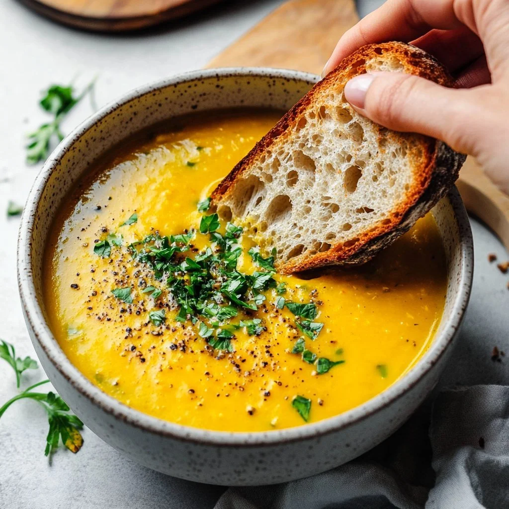 Vegan Lemony Soup with Garbanzo Beans
