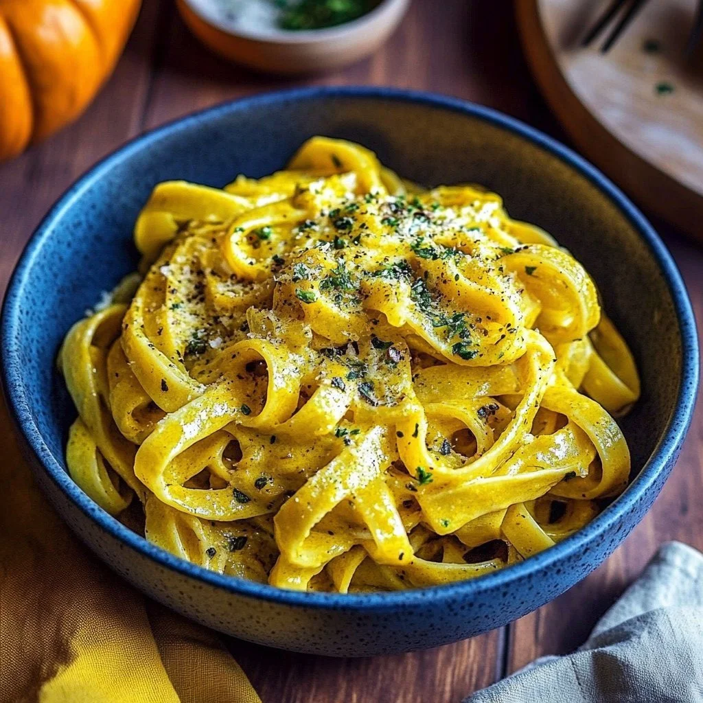 Vegan Pumpkin Linguine with Capers