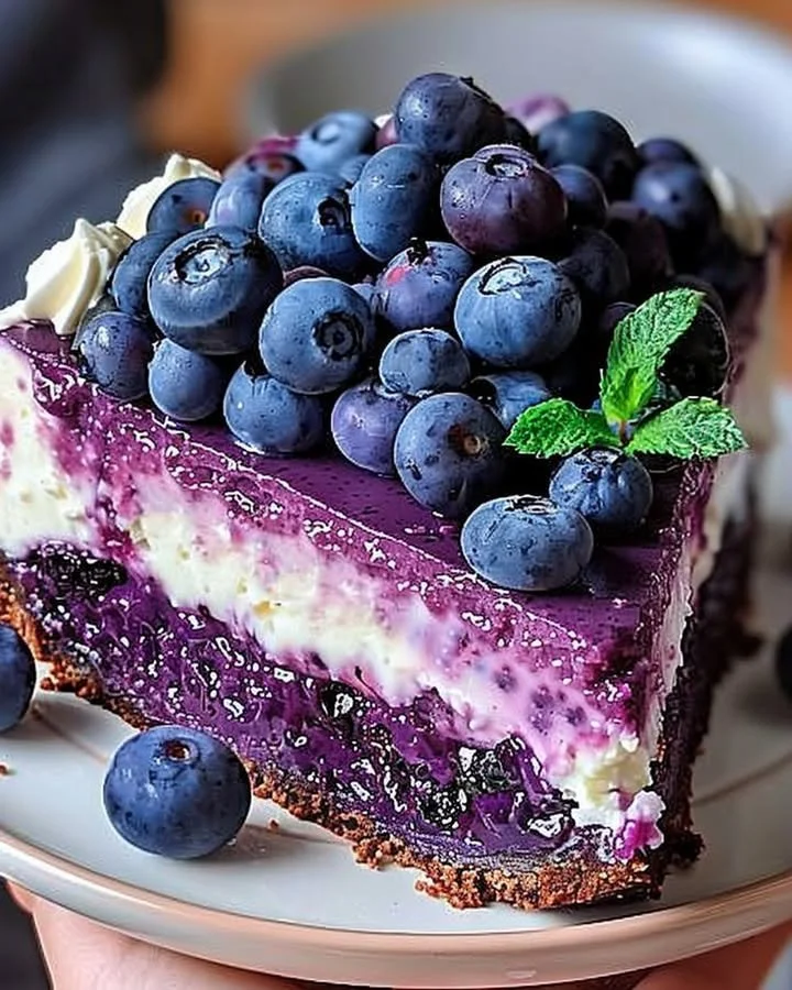 White Chocolate Blueberry Cheesecake