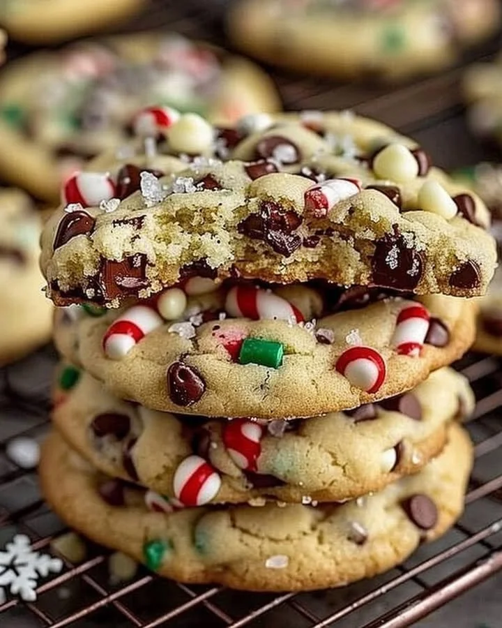 Winter Wonderland Chocolate Chip Christmas Cookies