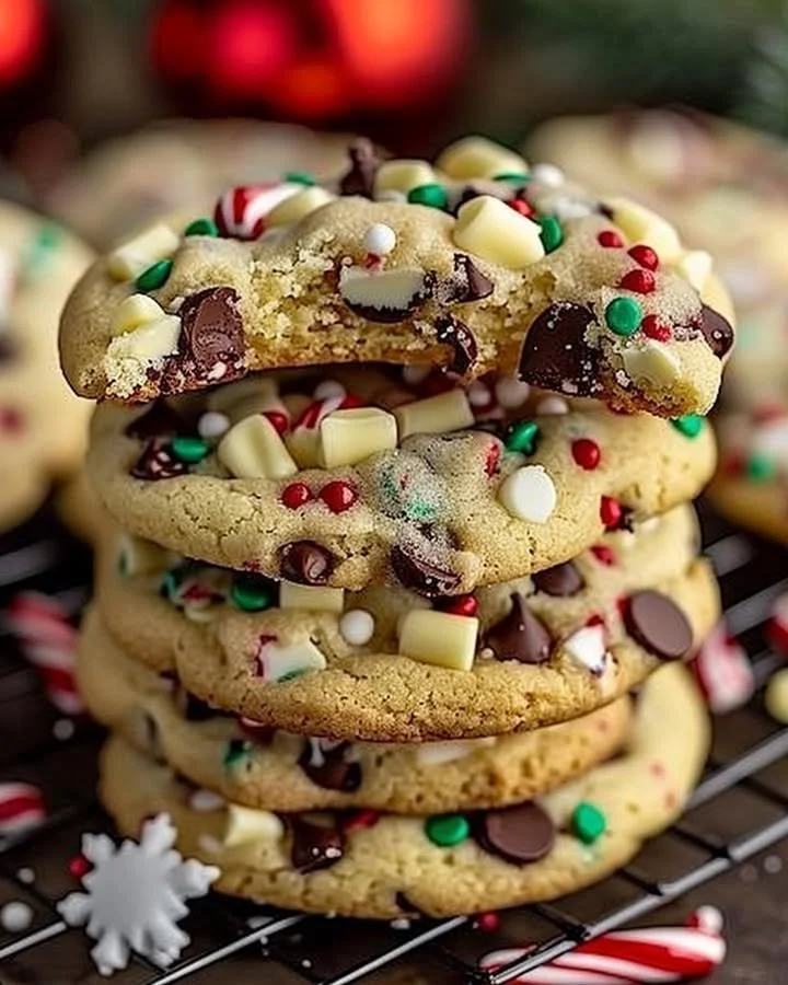 Winter Wonderland Chocolate Chip Christmas Cookies
