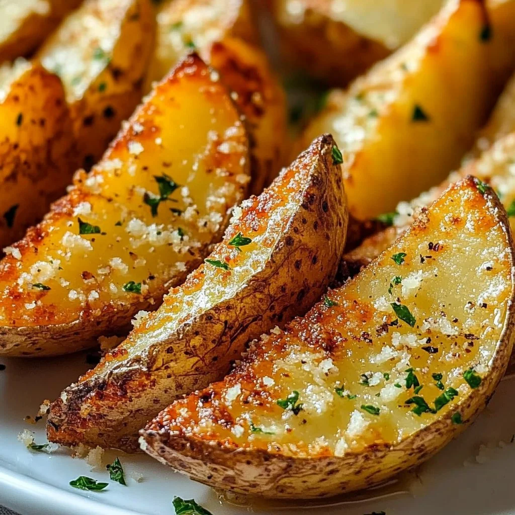 Baked Garlic Parmesan Potato Wedges